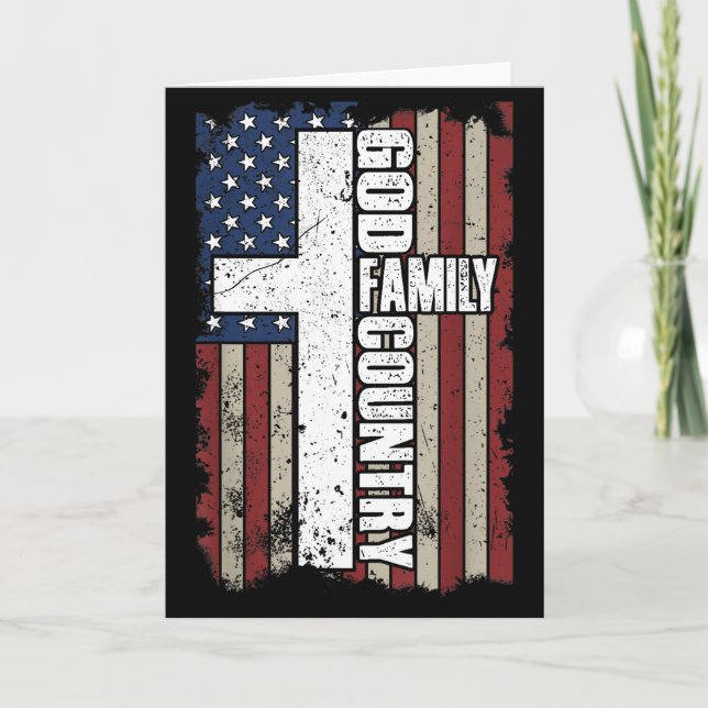 Tarjeta God Family Country  (Anverso)