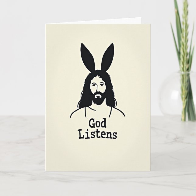 Tarjeta God Listens Thoughtful Card (Anverso)