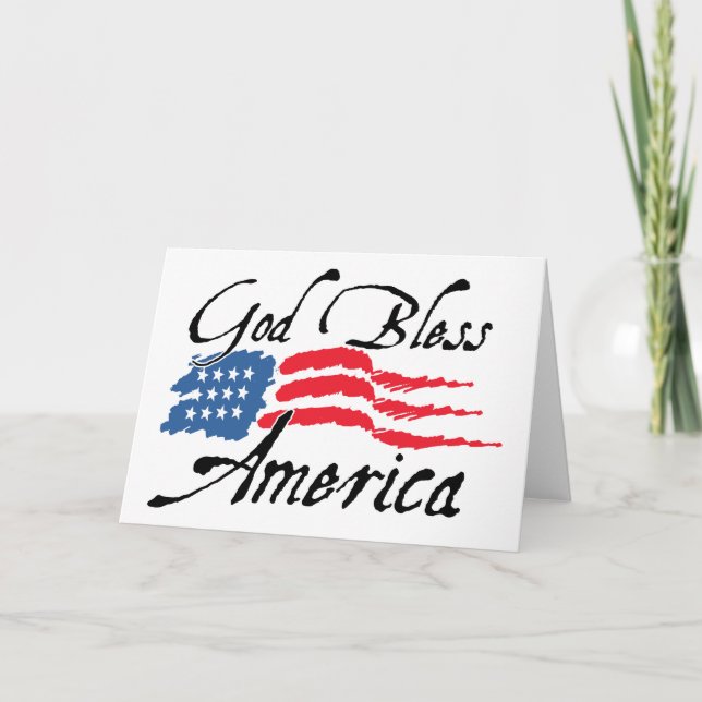 Tarjeta GodBlessAmerica_v2 (Anverso)
