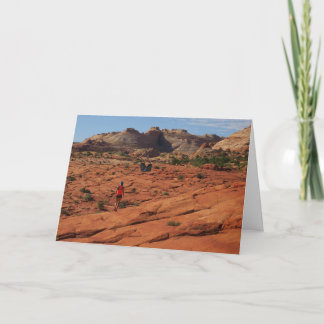 Tarjeta Gods Boots found in desert.