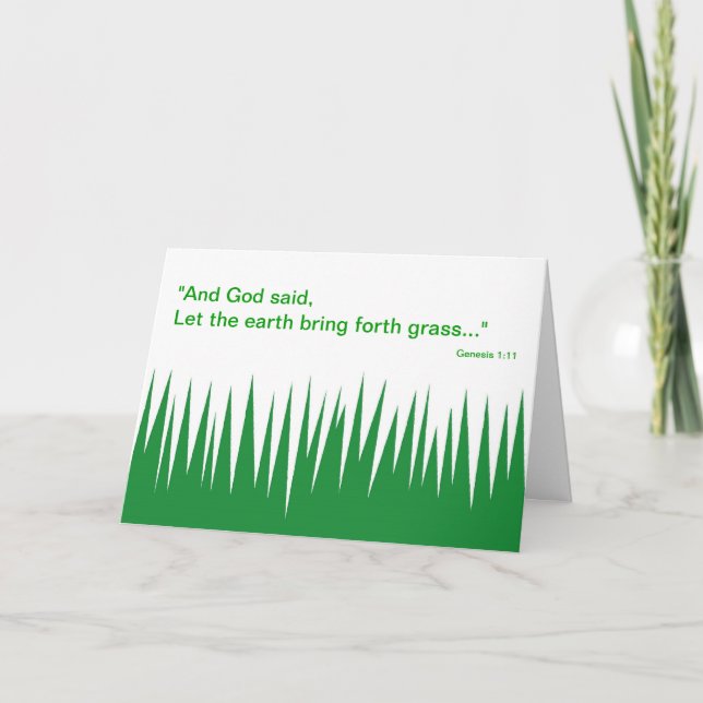 Tarjeta God's Grass - Father's Day Card (Anverso)