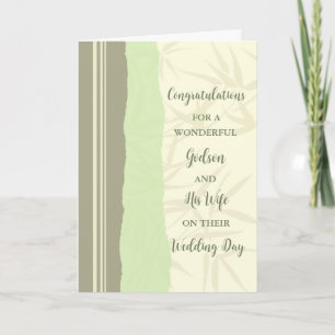 Tarjeta Godson y su esposa: Felicitaciones por el día de l