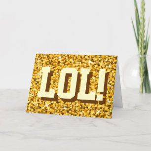Tarjeta "Gold" de Glitz "LOL"