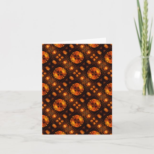 Tarjeta Gold Modern Boho Elegant Abstract Art Pattern #507 (Anverso)