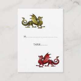 Tarjeta Gold Red Dragon Boda Place