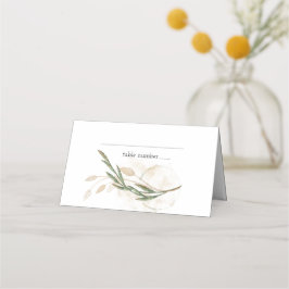 Tarjeta Gold Sage Green Floral Boda