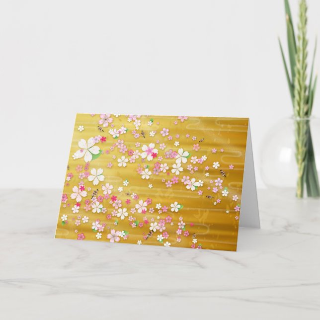 Tarjeta Gold Sakura Kimono : (Anverso)