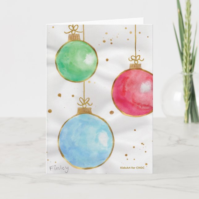 Tarjeta Gold Strings & Pretty Things - KidsArt for CHOC (Anverso)