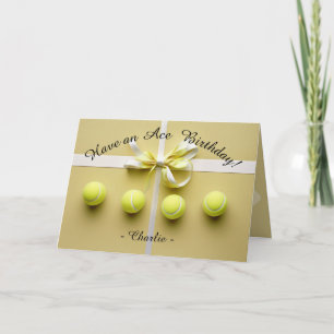 Tarjeta 🎾 Golden Ace Birday Bliss