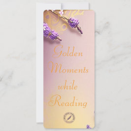 Tarjeta Golden Bookmark Mel Mae Schmidt Stationery