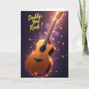 Tarjeta Golden Daddy You Rock