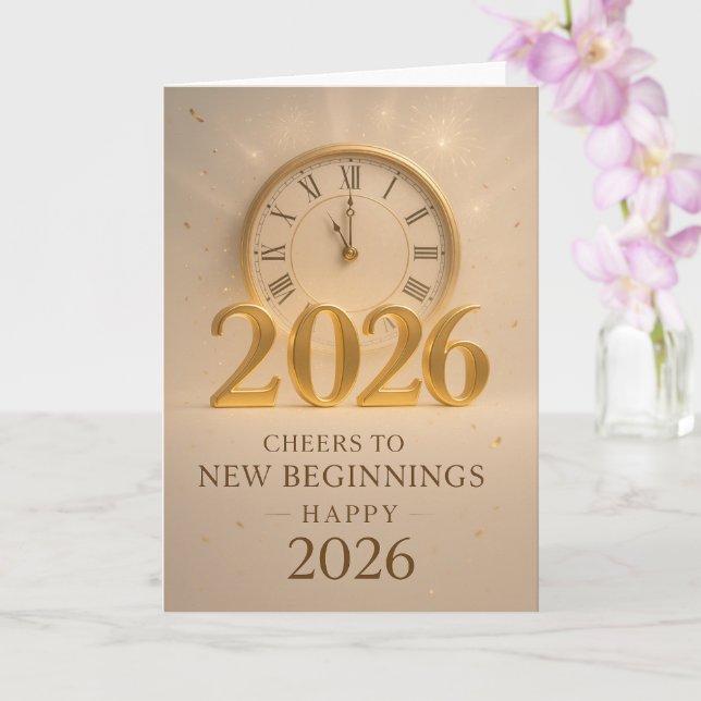 Tarjeta Golden Horizons – New years  2026 (Orquídea)