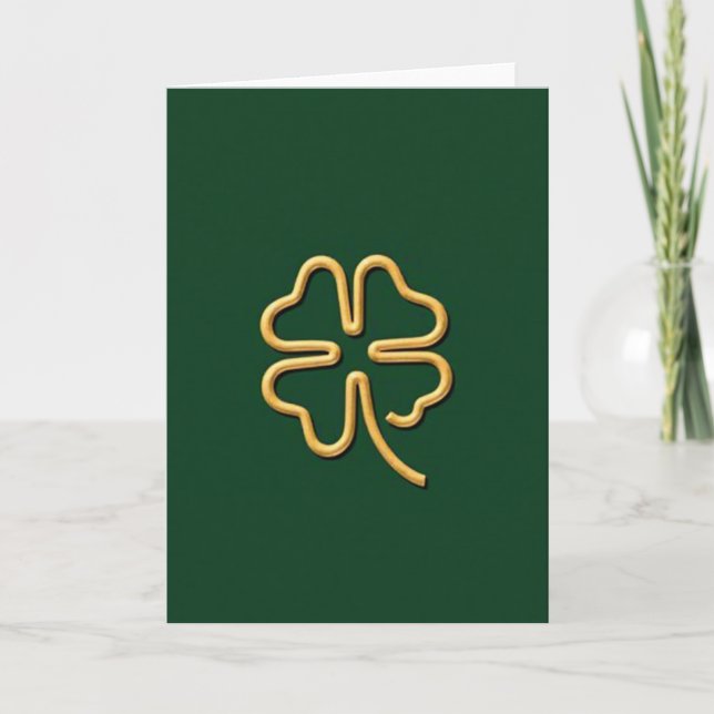 Tarjeta Golden Luck Clover Card (Anverso)