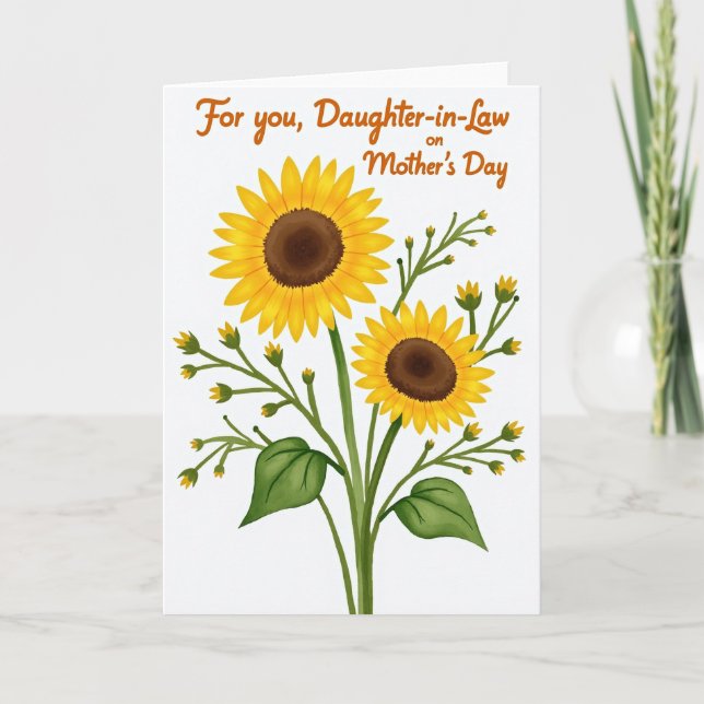 Tarjeta Golden Mothers Day Daughter Card (Anverso)