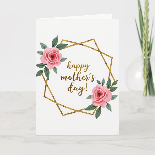 Tarjeta Golden Mothers Day Frame Card (Anverso)