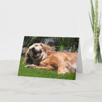 Tarjeta Golden Retriever
