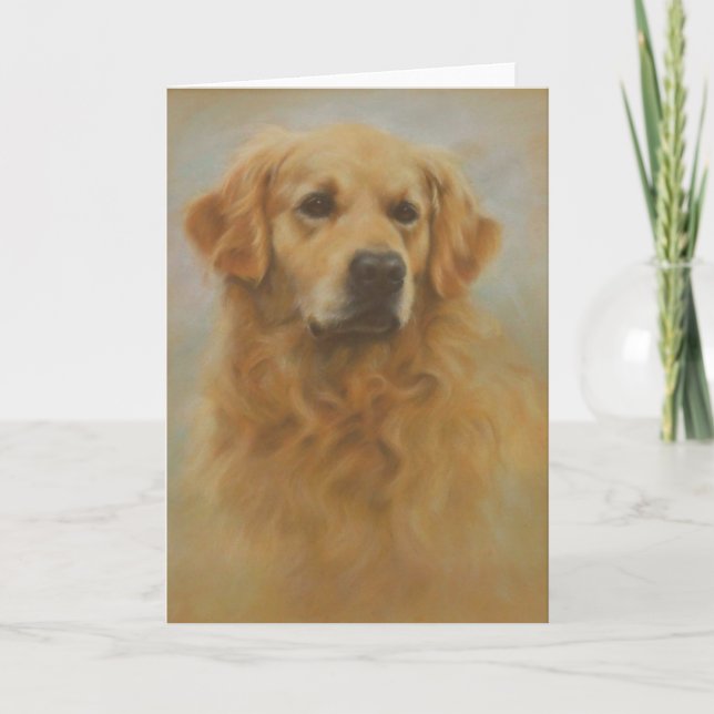Tarjeta Golden retriever (Anverso)