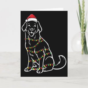 Tarjeta Golden Retriever Christmas Tree Ilumina X-mas Cute