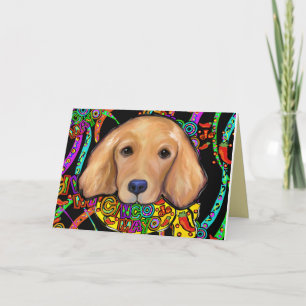 Tarjeta Golden Retriever Cinco de Mayo
