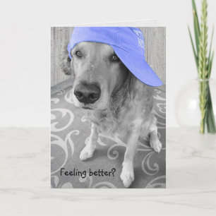 Tarjeta Golden Retriever con tapa