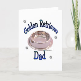 Tarjeta Golden Retriever Dad
