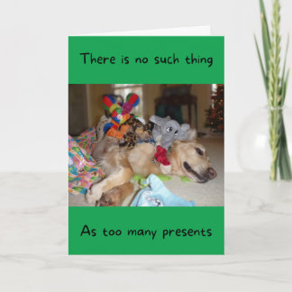 Tarjeta Golden Retriever Divertido con Muchos Juguetes Nav