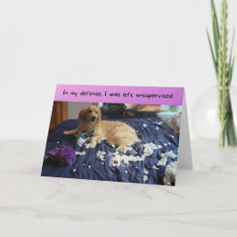 Tarjeta Golden Retriever se vuelve un cumpleaños gracioso