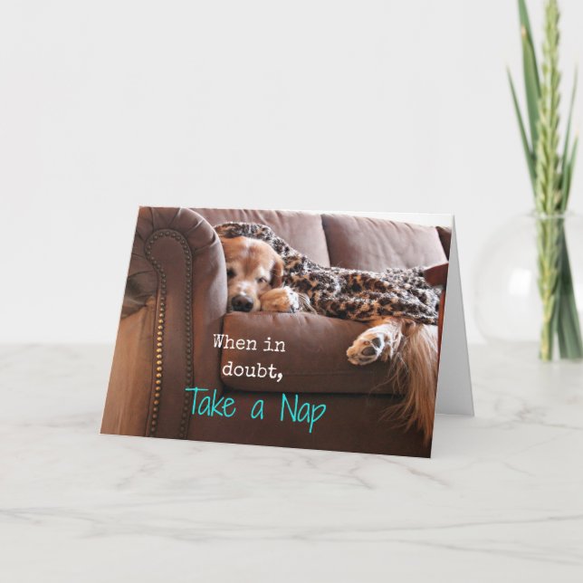 Tarjeta Golden Retriever Take (Anverso)