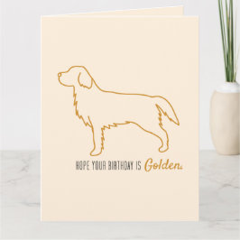 Tarjeta Golden Retriever Tissue Paper 