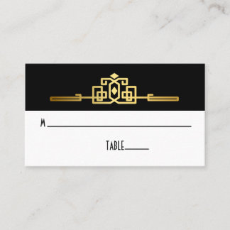 Tarjeta Golden Romance Art Deco Place