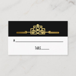Tarjeta Golden Romance Art Deco Place