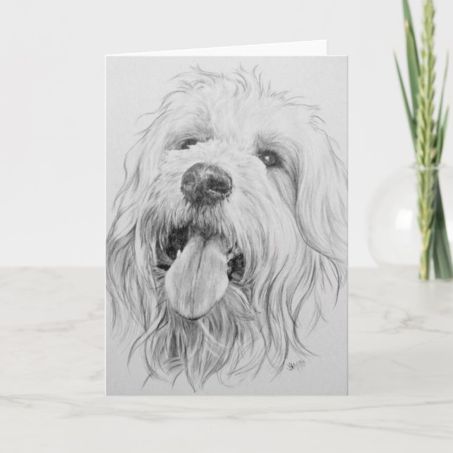 Tarjeta Goldendoodle (Anverso)