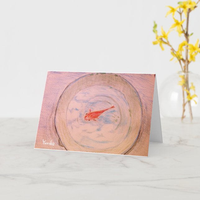 Tarjeta Goldfish (flor amarilla)