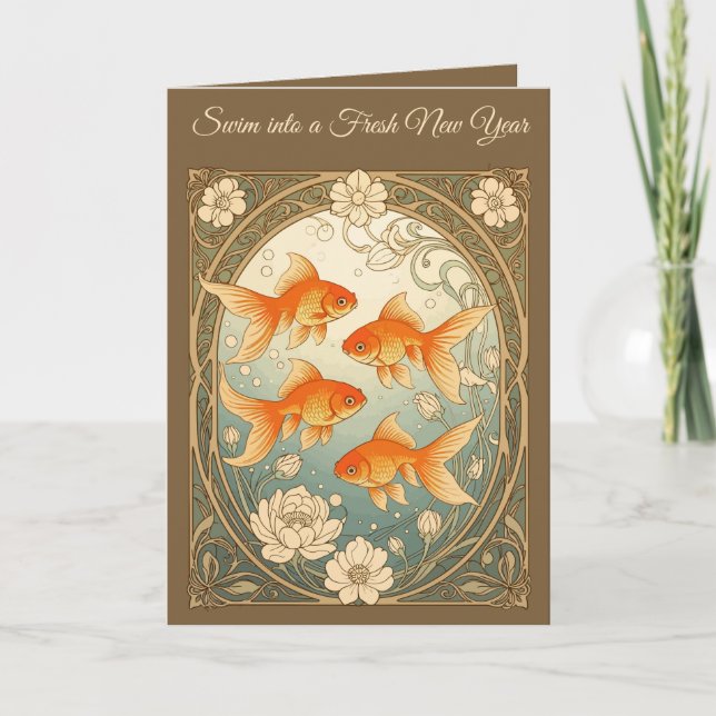 Tarjeta Goldfish Harmony Nowruz Celebration (Anverso)