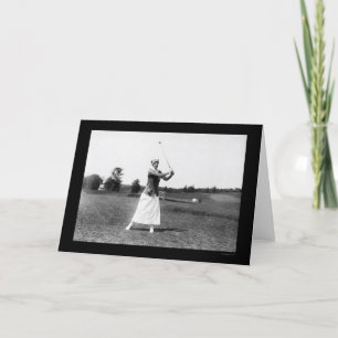 Tarjeta Golf 1914 de Srta. E. Pickhardt Playing