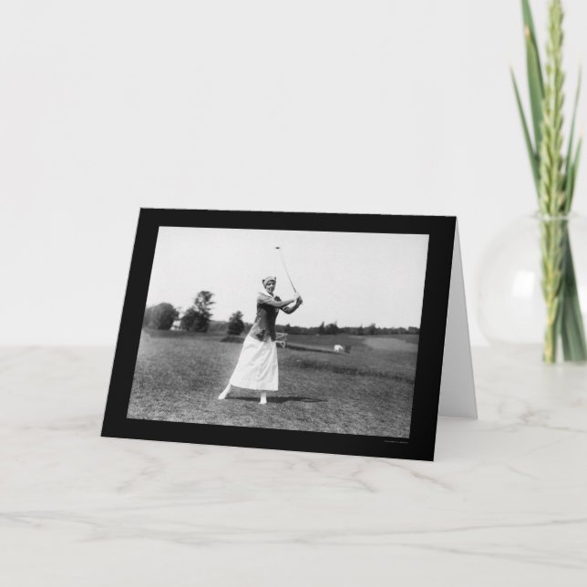 Tarjeta Golf 1914 de Srta. E. Pickhardt Playing (Anverso)
