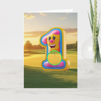 Tarjeta Golf. Agujero en uno.