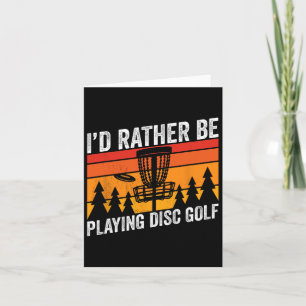Tarjeta Golf con Disco Me Gusta Más Diseñador de Citas de