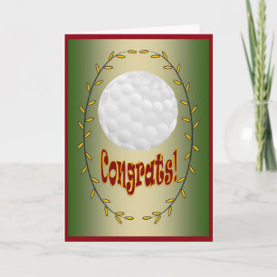 Tarjeta ¡Golf - Congrats!