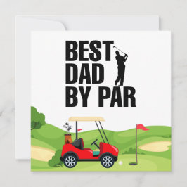 Tarjeta Golf Dad Best Dad By Par for Daddy's Day