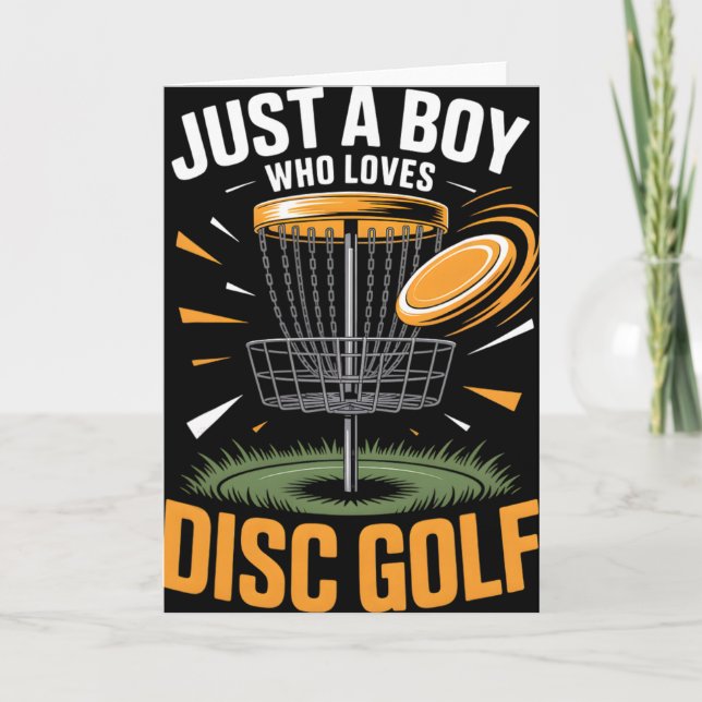 Tarjeta Golf de Disco para Chicos  (Anverso)