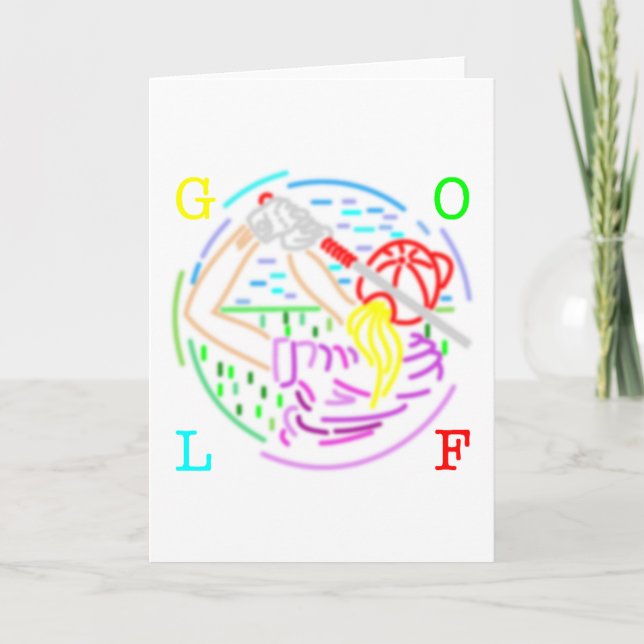 Tarjeta golf de la señora (Anverso)