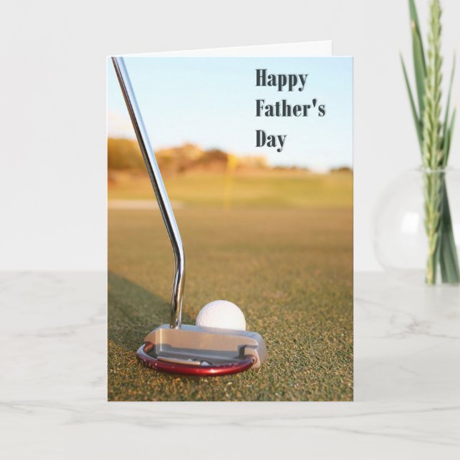 Tarjeta Golf del día de padre (Anverso)