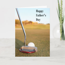Tarjeta Golf del día de padre