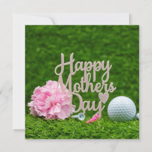 Tarjeta Golf Día de la Madre con el juego te amo mamá