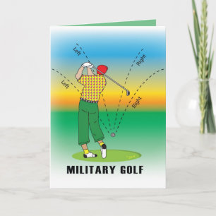 Tarjeta GOLF - Estilo militar