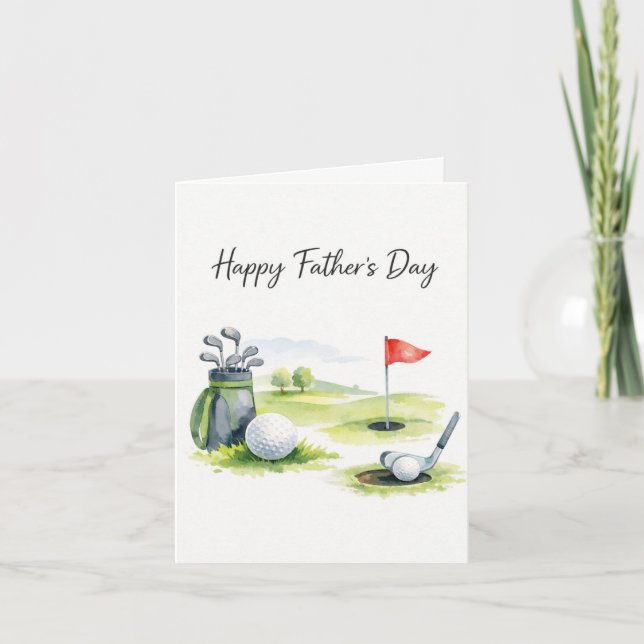 Tarjeta Golf Father's Day Card for Dad (Anverso)