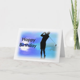Tarjeta Golf, feliz cumpleaños
