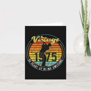 Tarjeta Golf Golf Golf de 50 años de antigüedad 1975 50º c