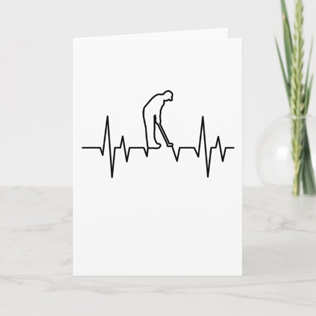Tarjeta GOLF HEARTBEAT Ropa de golf Mujeres Hombres Niños (Anverso)